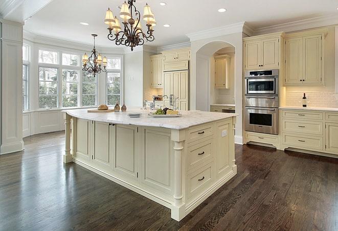 glossy laminate floors in a living room in Poinciana, FL